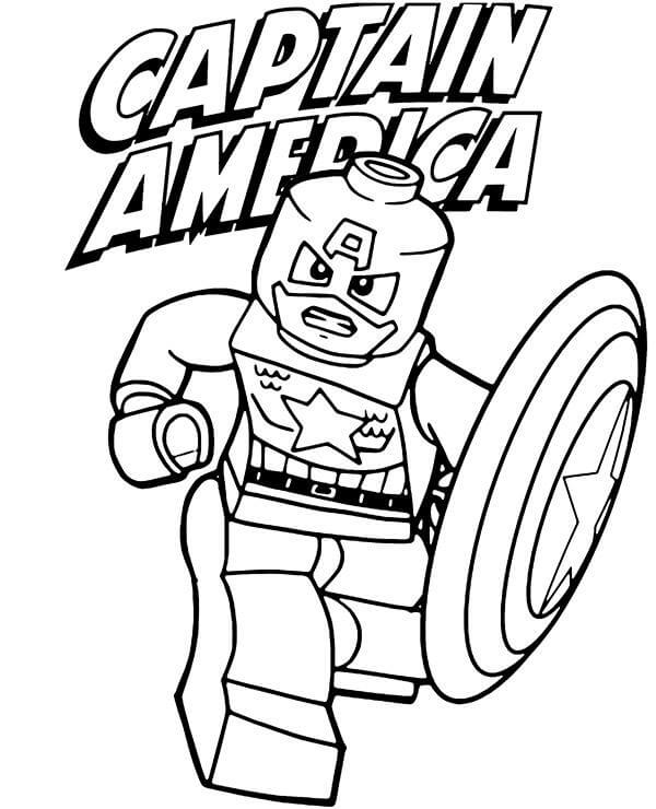 ζωγραφική Αφίσα Lego Captain America