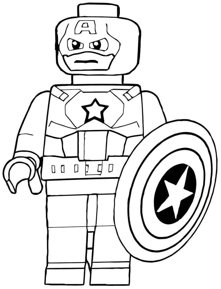 ζωγραφική Lego Captain America Όρθιος