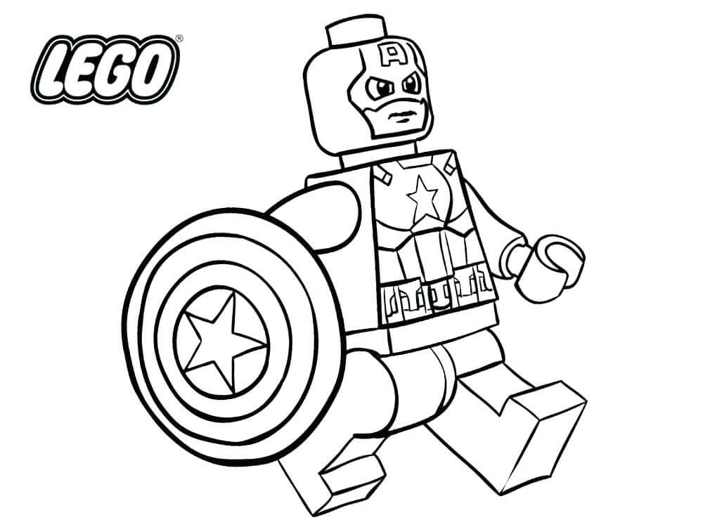 ζωγραφική Lego Captain America στο Εκδικητές