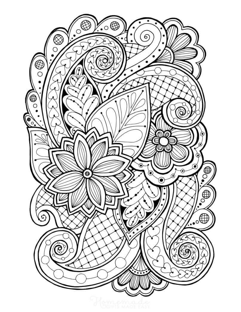 ζωγραφική Λουλούδια Zentangle