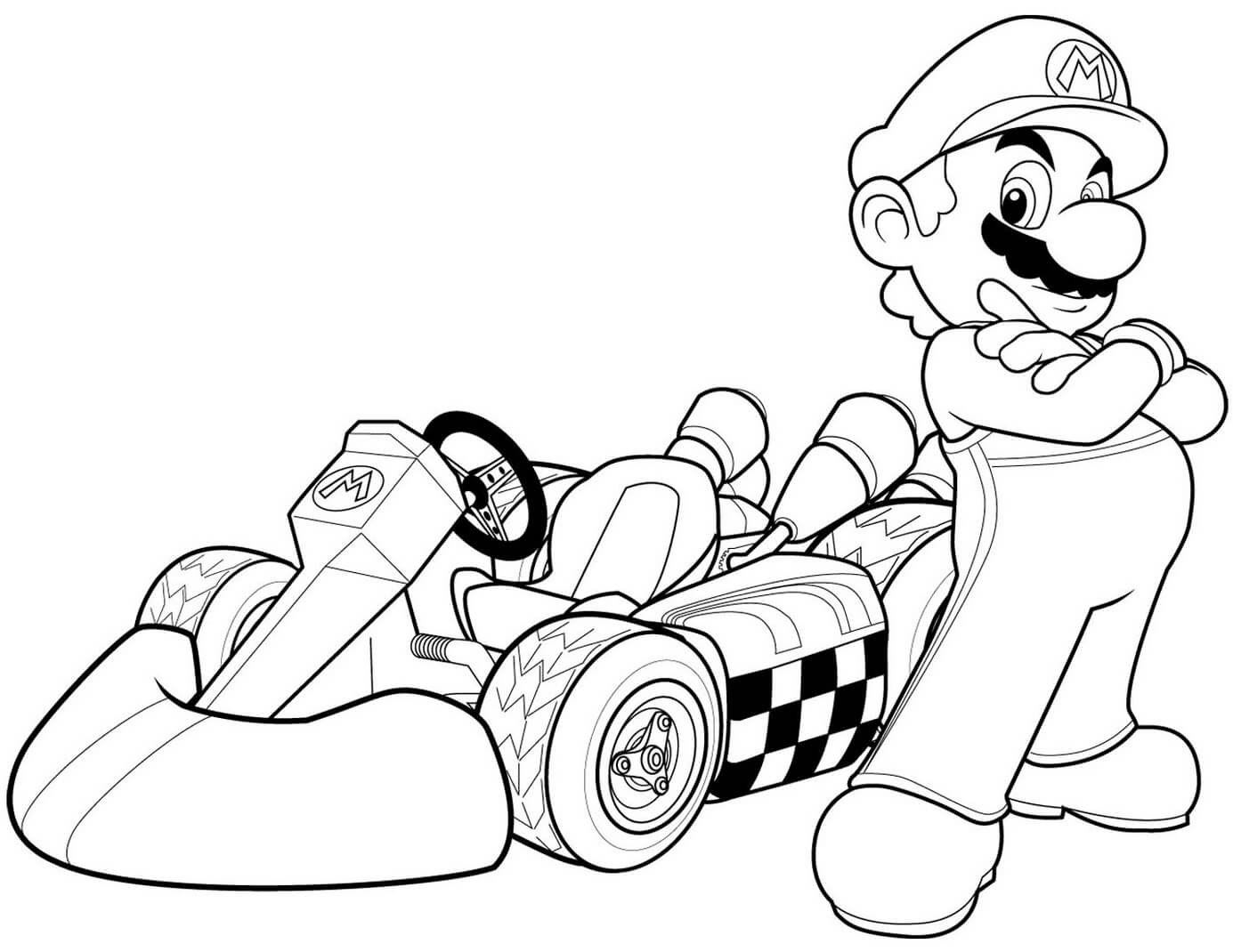 ζωγραφική Ο Μάριο στο Mario Kart Wii