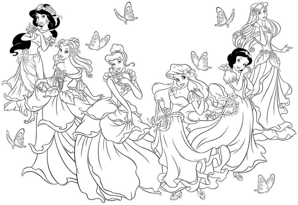 ζωγραφική Όλες οι πριγκίπισσες της Disney