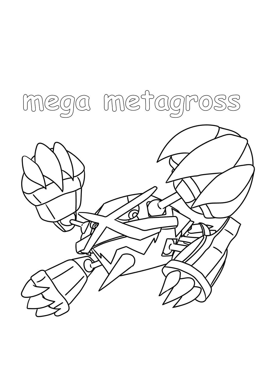 ζωγραφική Pokemon Mega Metagross