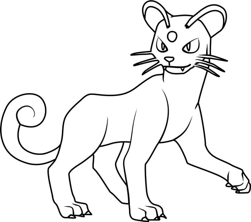 ζωγραφική Pokemon Persian