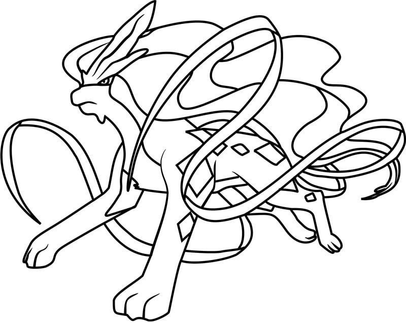 ζωγραφική Pokemon Suicune