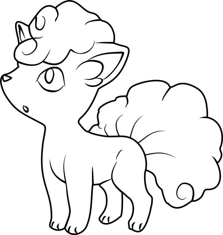 ζωγραφική Pokemon Vulpix