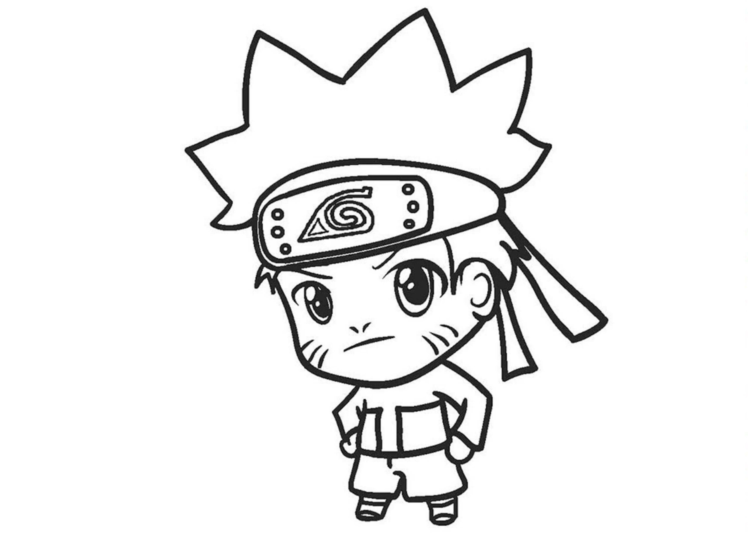 ζωγραφική Χαριτωμένο Chibi Naruto