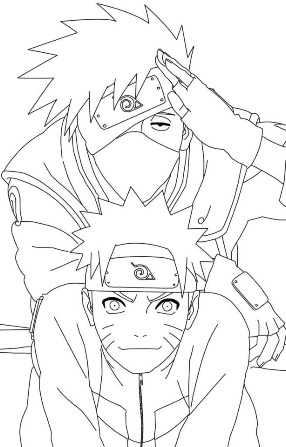 ζωγραφική kakashi με naruto