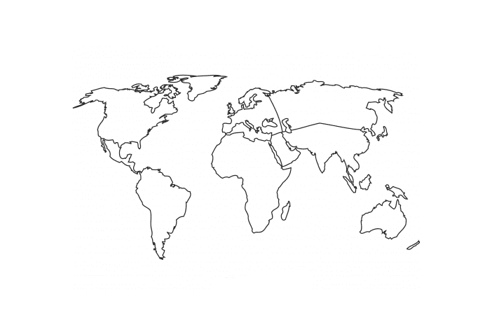 ζωγραφική Blank World Map