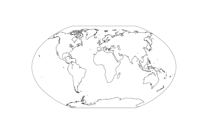 ζωγραφική Blank World Map Picture