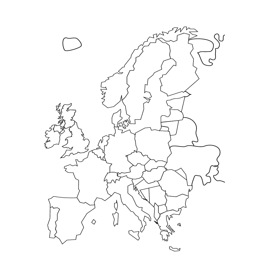 ζωγραφική Europe Map Image