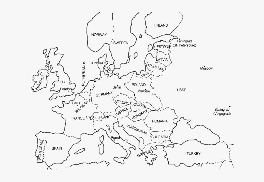 ζωγραφική Europe Map Printable Image