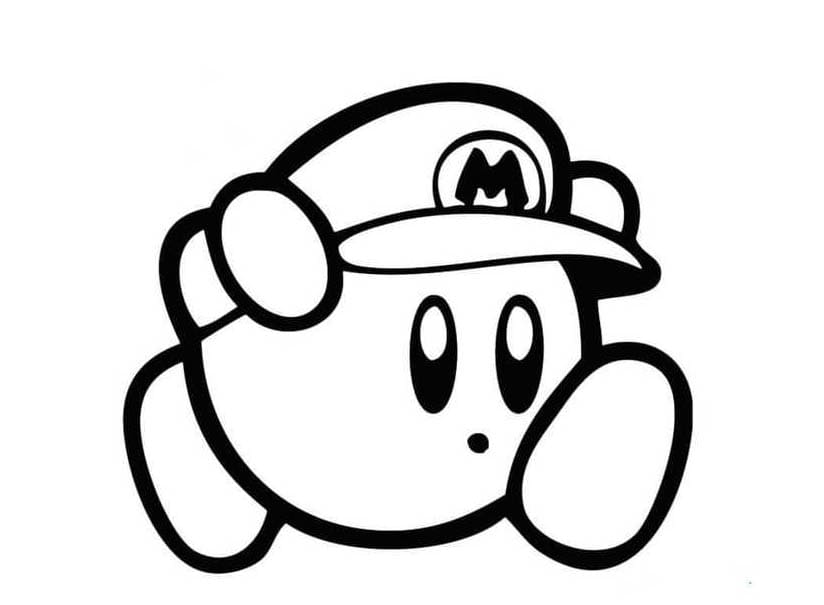 ζωγραφική Kirby Mario