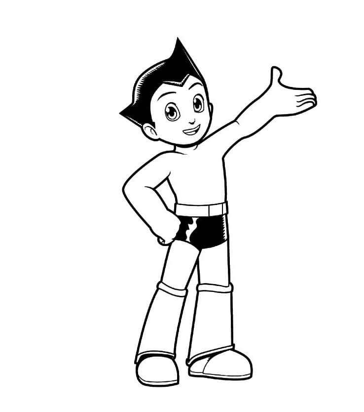 ζωγραφική Astro Boy Χαιρετισμός