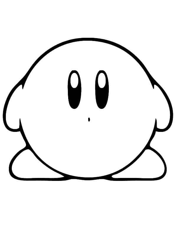 ζωγραφική Χαριτωμένη εικόνα Kirby δωρεάν