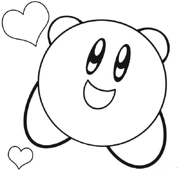 ζωγραφική Χαριτωμένη Kirby δωρεάν