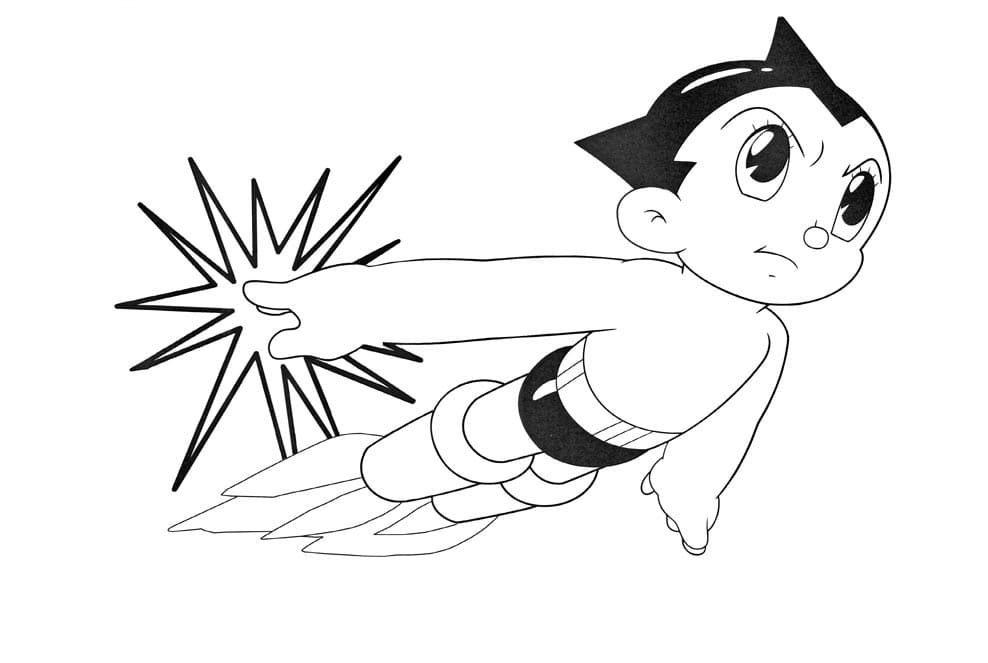 ζωγραφική Εικόνα περιγράμματος Astro Boy