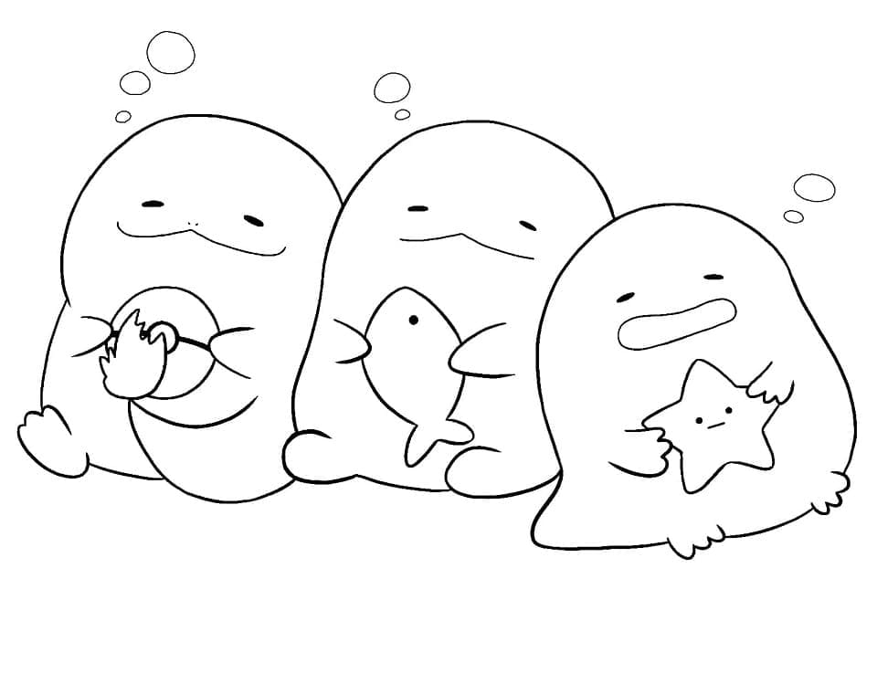 ζωγραφική Kawaii Sumikko Gurashi