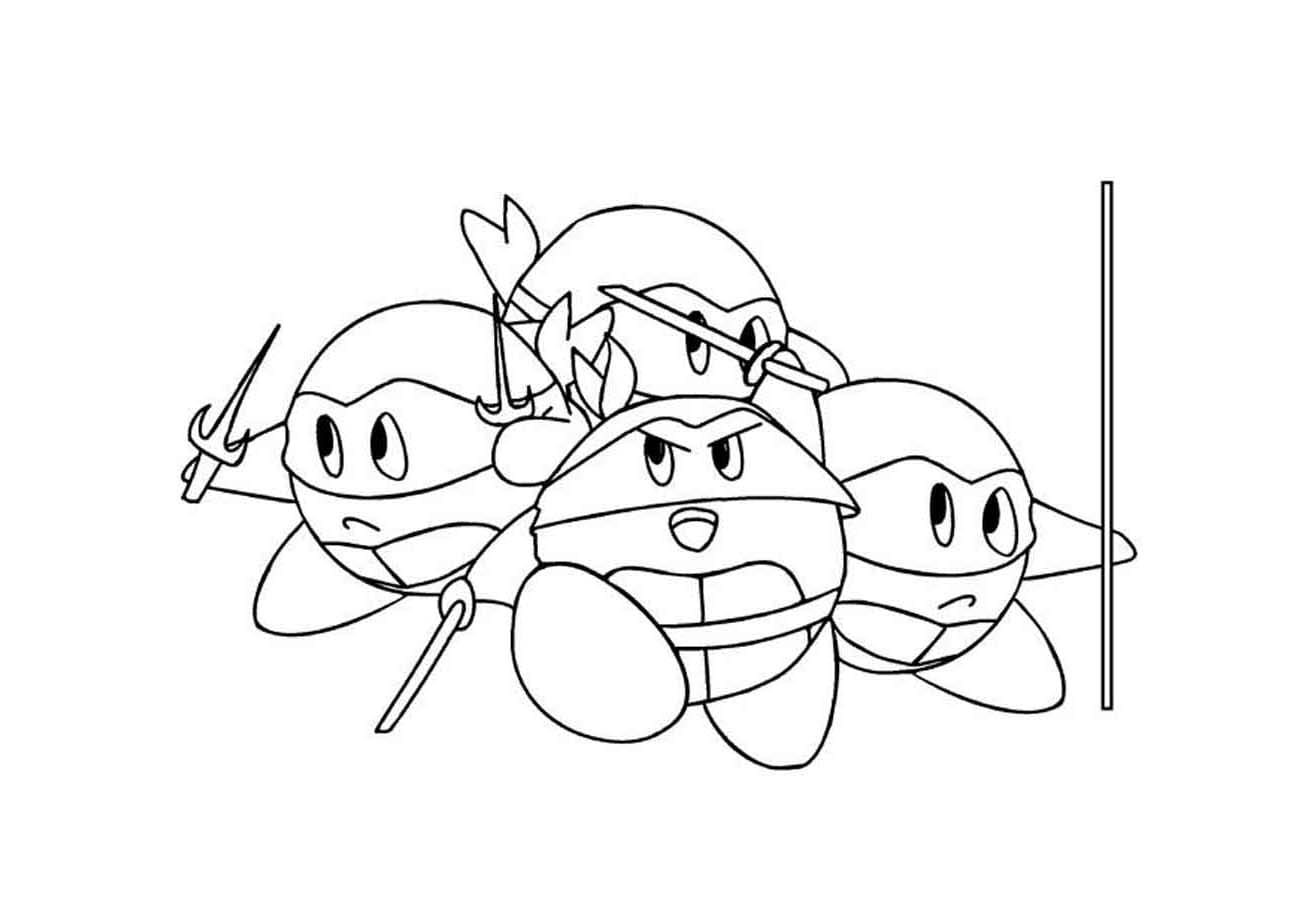 ζωγραφική Kirby Χελωνονιντζάκια