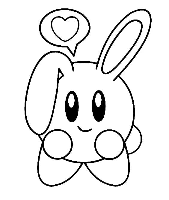 ζωγραφική Kirby το χαριτωμένο κουνελάκι