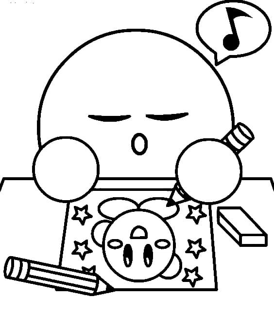 ζωγραφική Kirby ζωγραφίζει
