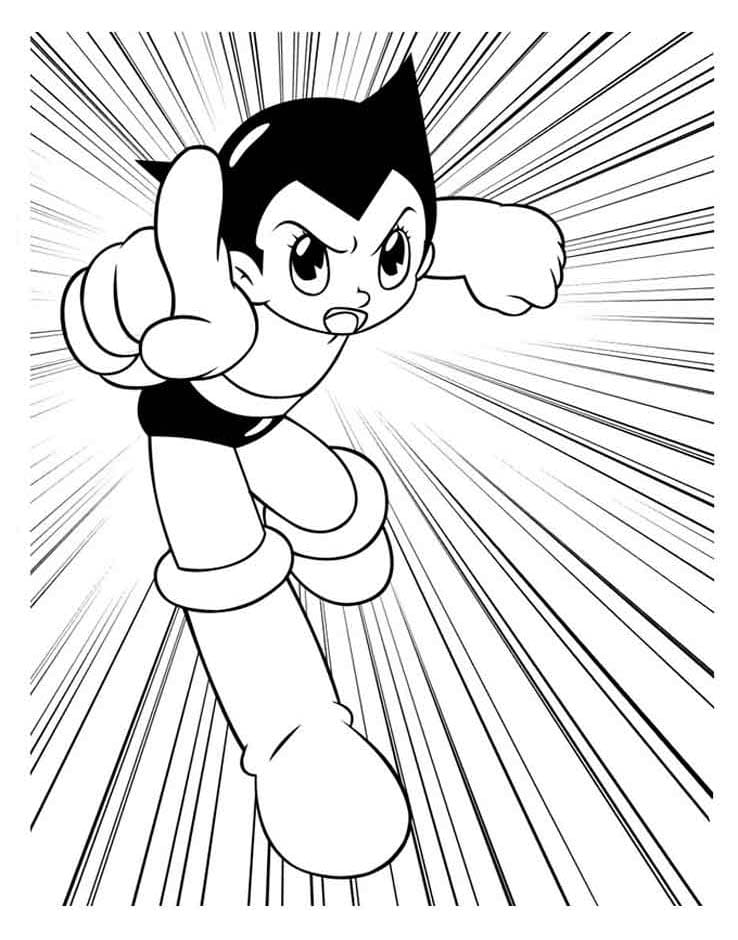 ζωγραφική Κουράγιο Astro Boy