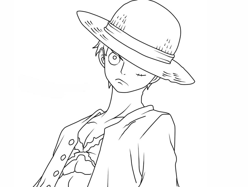 ζωγραφική Πολύ θυμωμένος Luffy