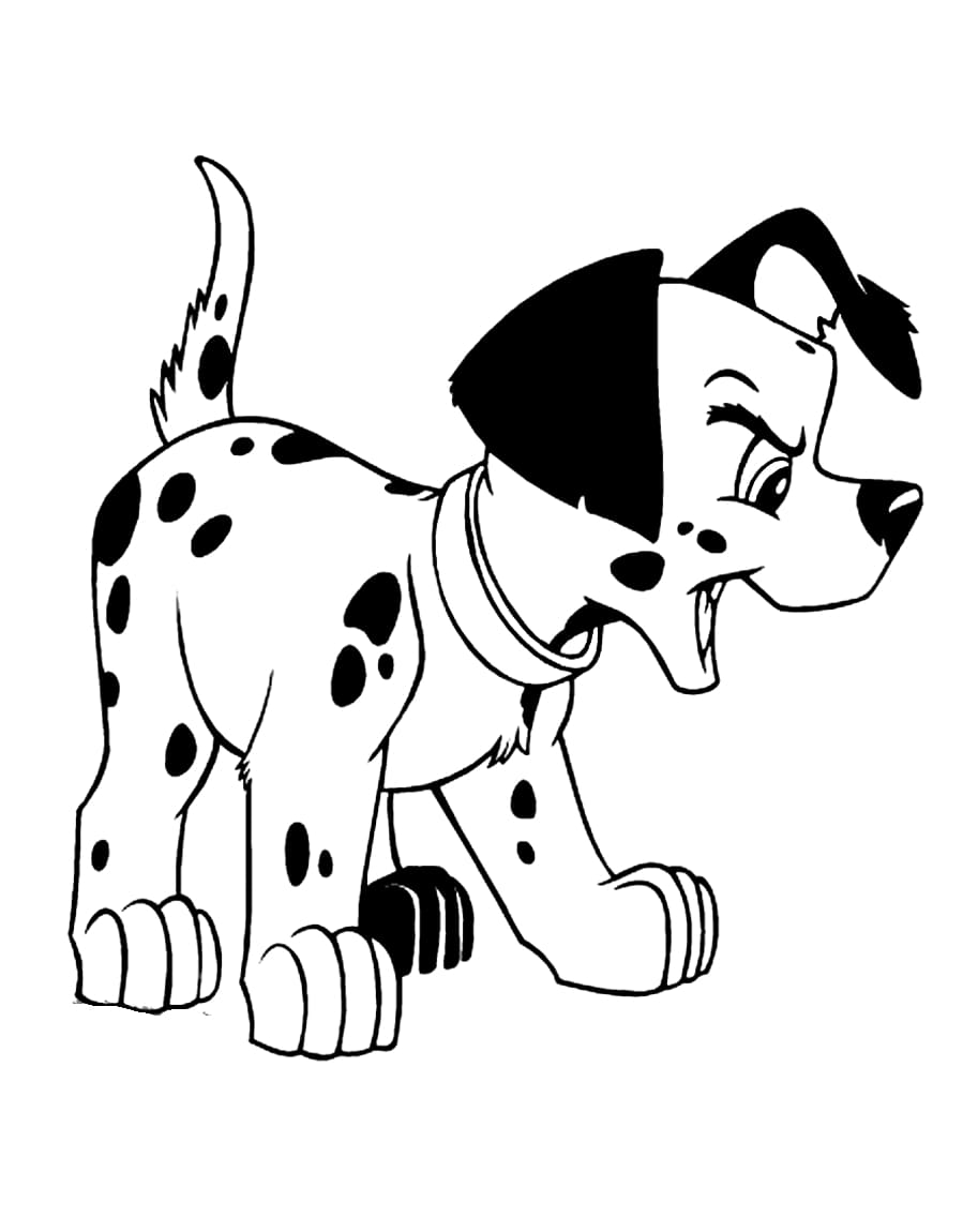 ζωγραφική Angry Dalmatian
