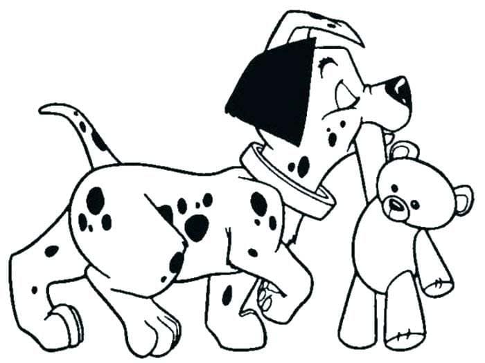 ζωγραφική Cute Dalmatian