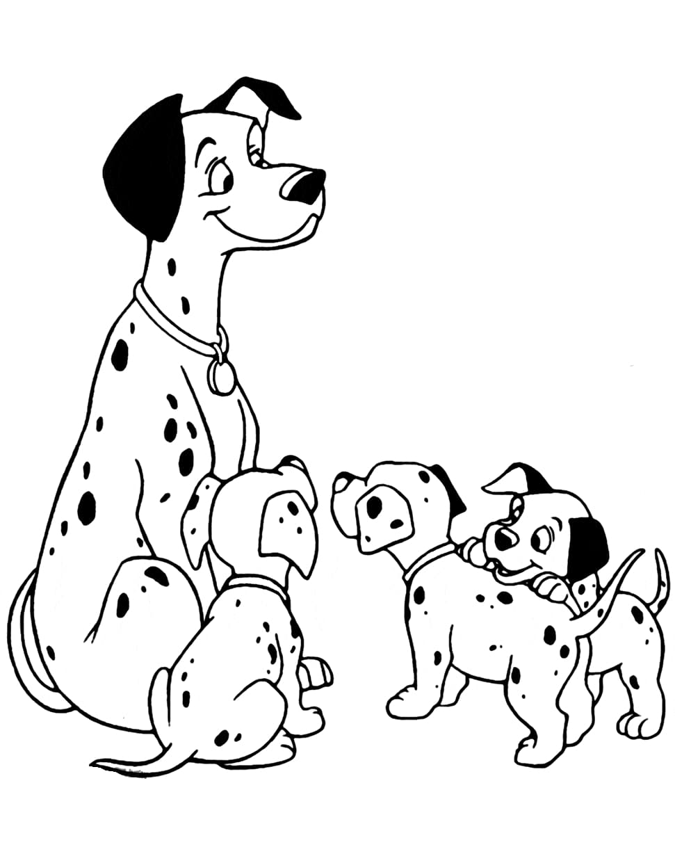 ζωγραφική Dalmatian Outline