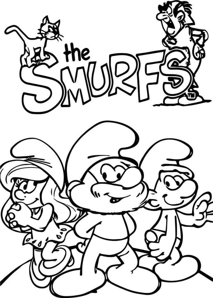 ζωγραφική Free The Smurfs