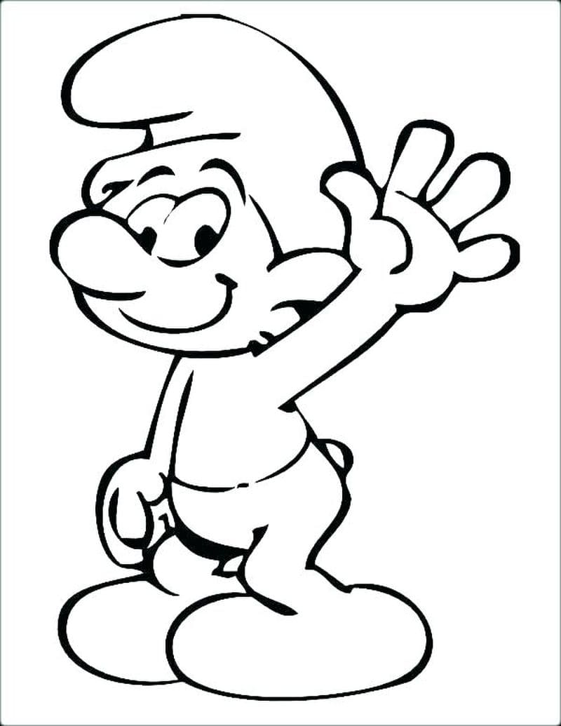 ζωγραφική Lovely Smurf