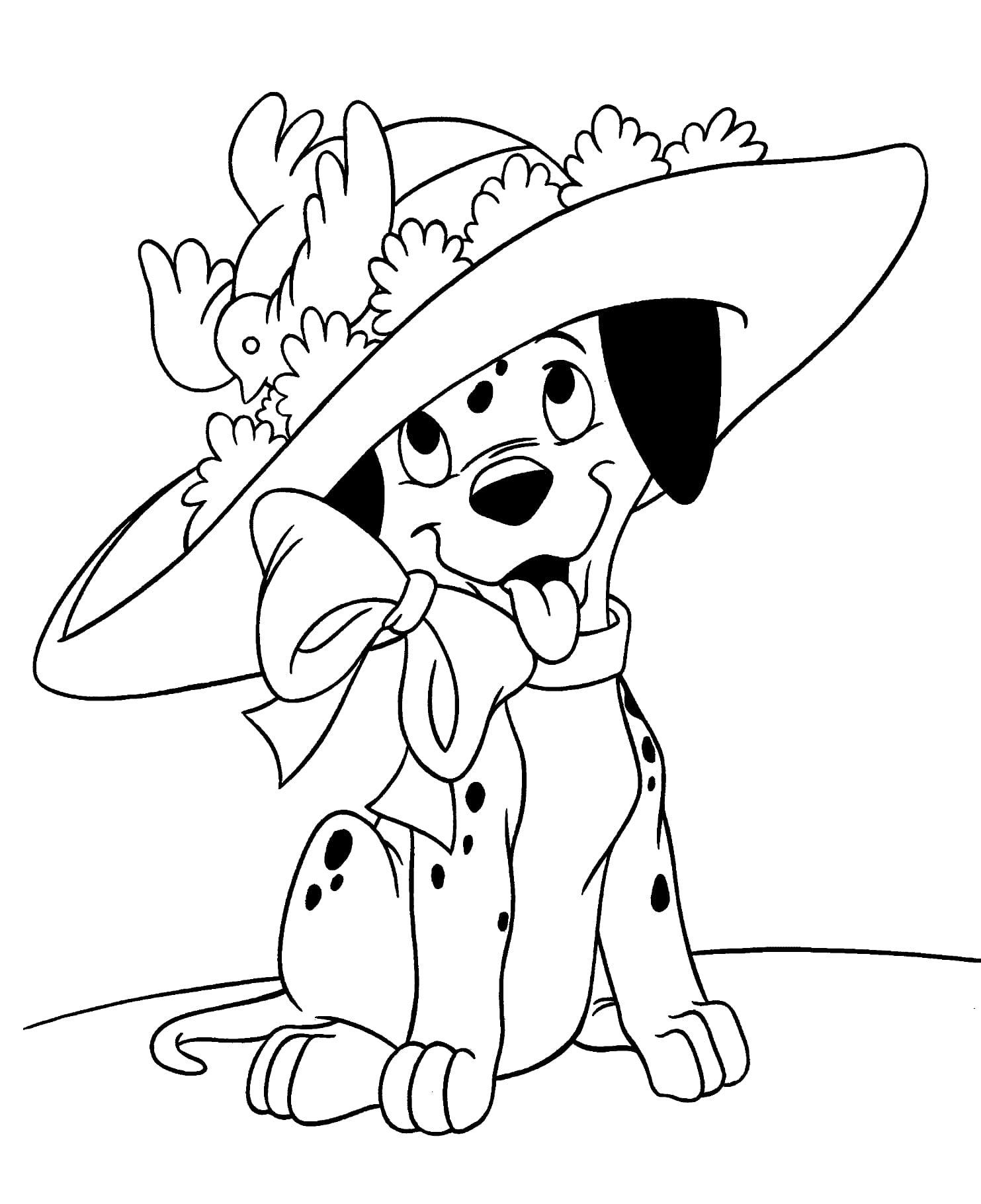 ζωγραφική Print Dalmatian Outline