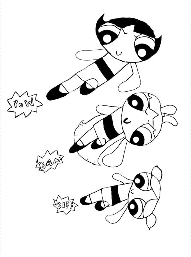 ζωγραφική Χαριτωμένα Powerpuff Girls