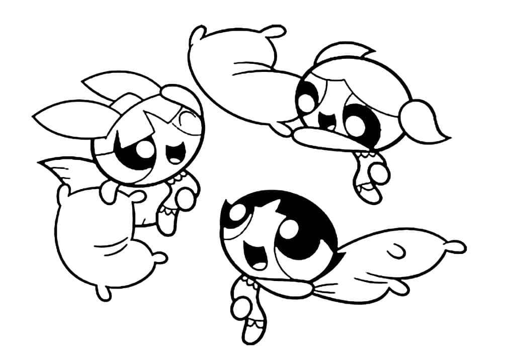 ζωγραφική Δωρεάν χαρούμενα Powerpuff Girls