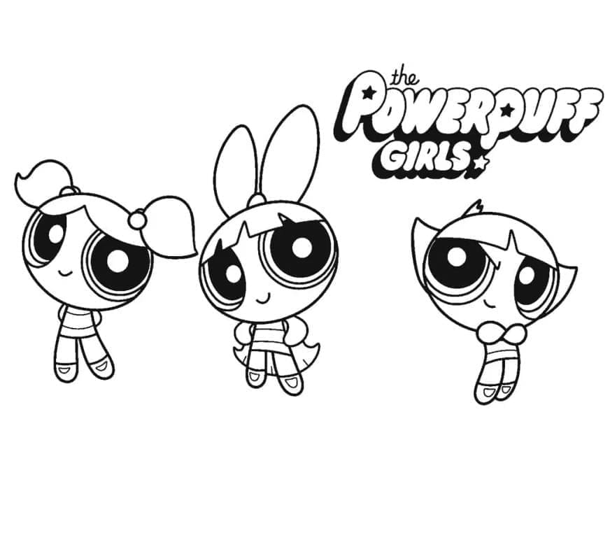 ζωγραφική Δωρεάν εκτύπωση για όμορφα Powerpuff Girls