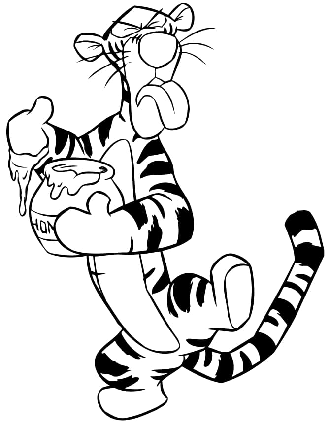 ζωγραφική Δωρεάν εκτύπωση Tigger