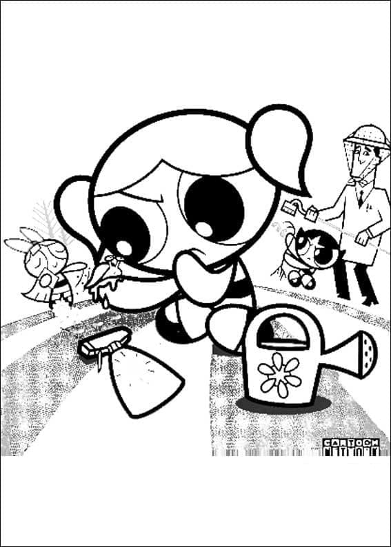 ζωγραφική Δωρεάν γραμμή τέχνης Powerpuff Girls