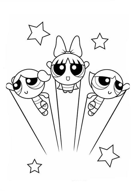 ζωγραφική Εκτύπωση εικόνας για Powerpuff Girls