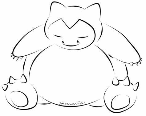 ζωγραφική Εκτύπωση Snorlax Σνόρλαξ