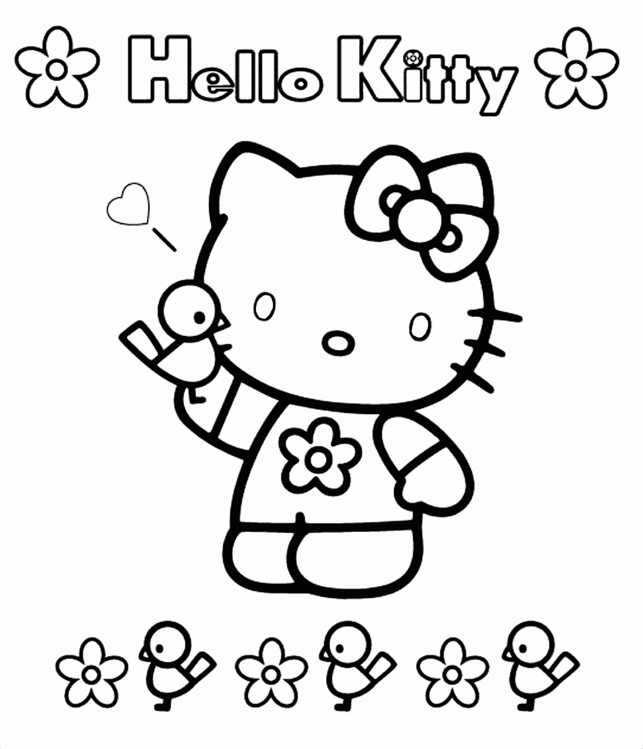 ζωγραφική Εκτυπώσιμη εικόνα Hello Kitty