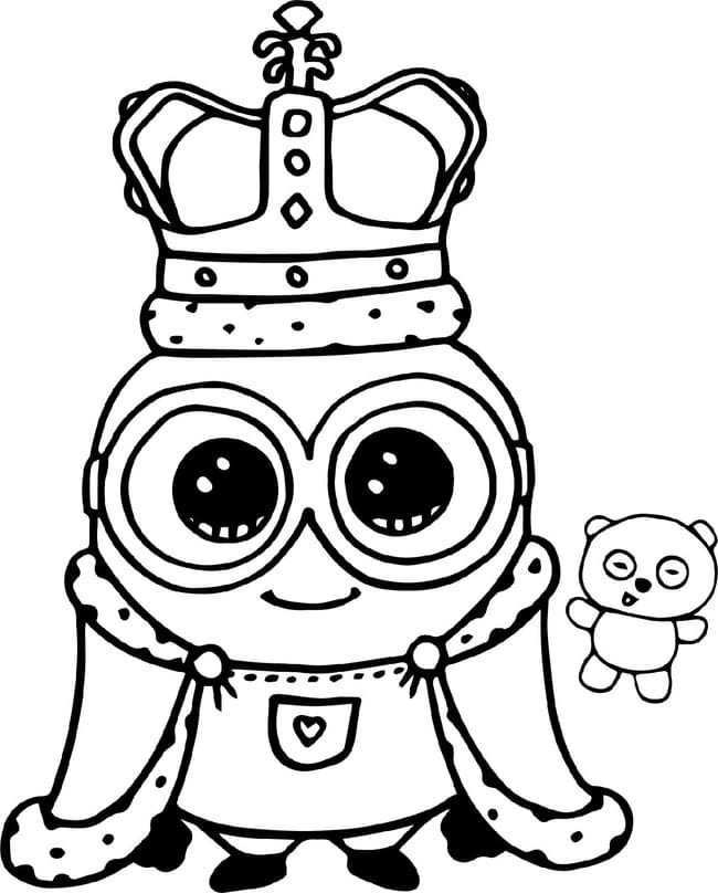 ζωγραφική Minions ως βασιλιάδες