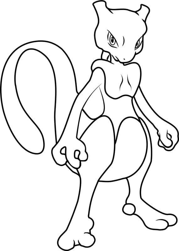 ζωγραφική Pokemon Mewtwo