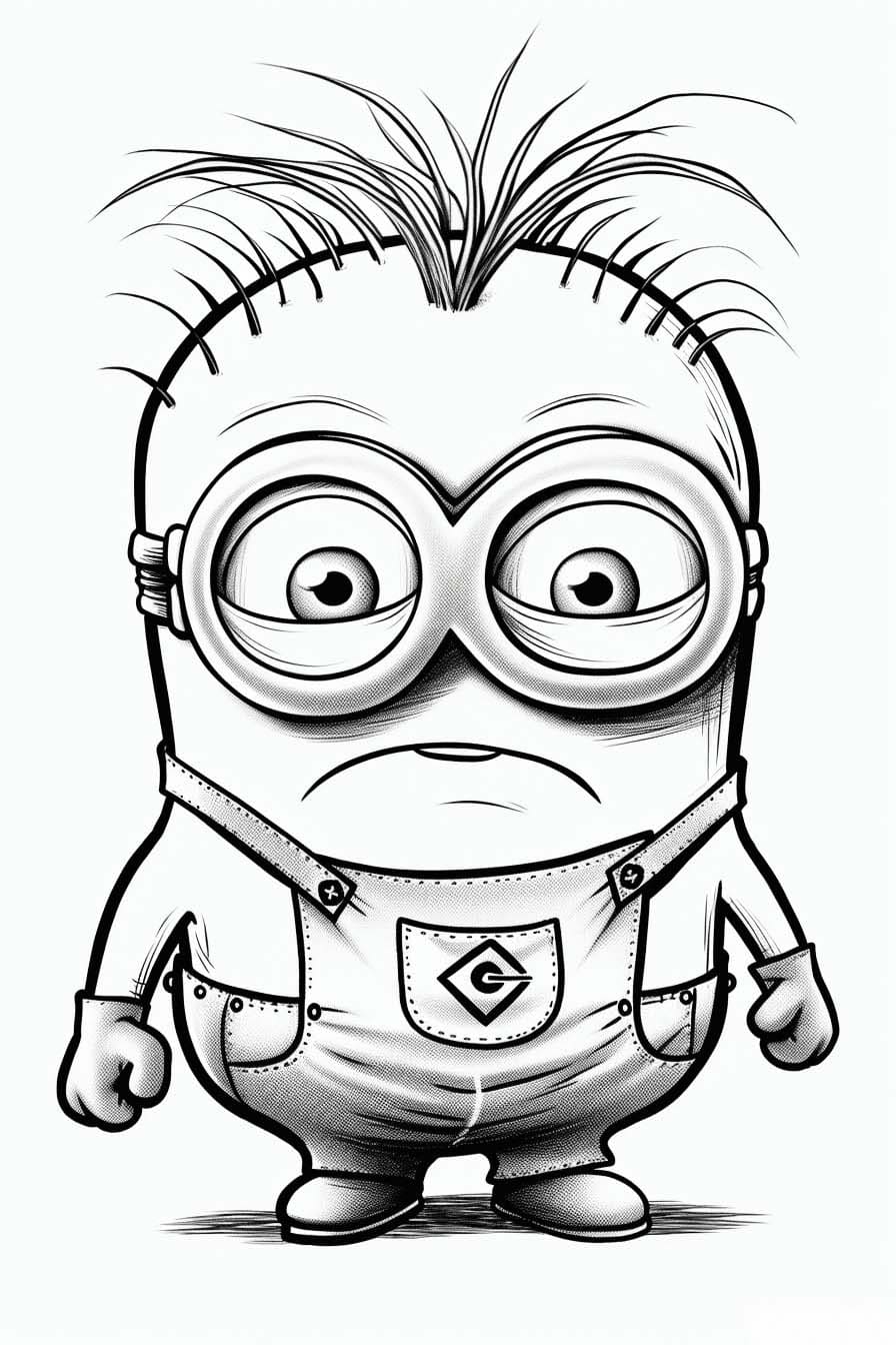 ζωγραφική Τα Minions είναι λυπημένα