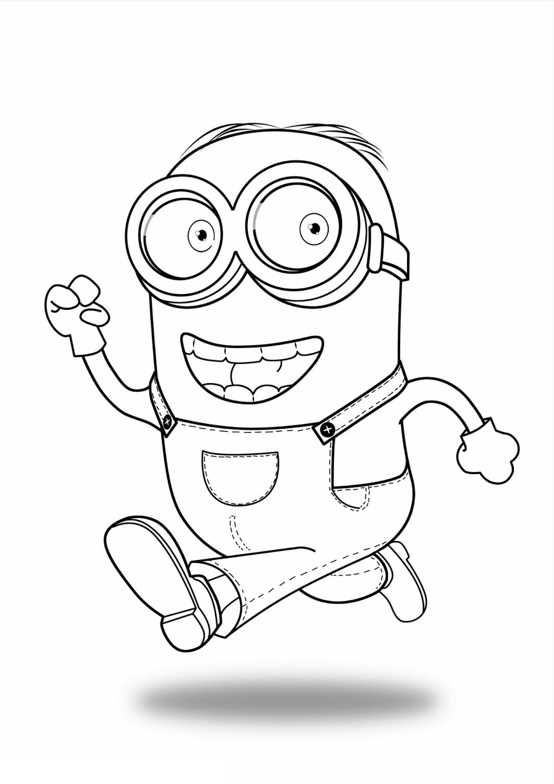 ζωγραφική Τα Minions τρέχουν