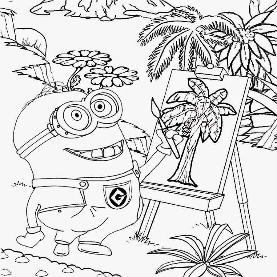 ζωγραφική Τα Minions ζωγραφίζουν
