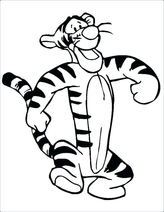 ζωγραφική Tigger για παιδιά