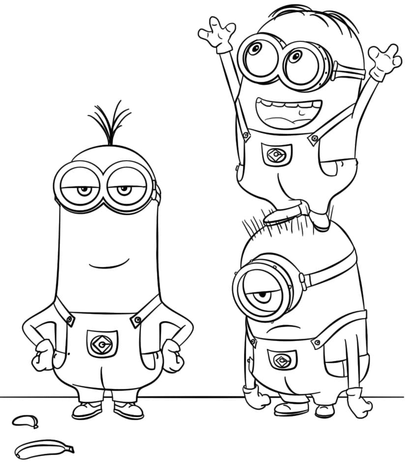 ζωγραφική ζωγραφίζοντας χαριτωμένα Minions