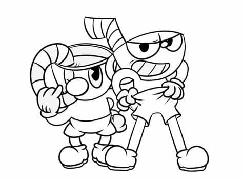 ζωγραφική Αστεία Cuphead
