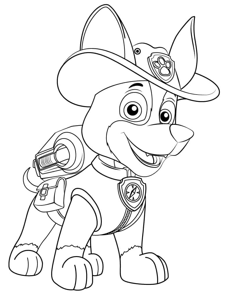 ζωγραφική Χαμογελαστά Tracker Paw Patrol